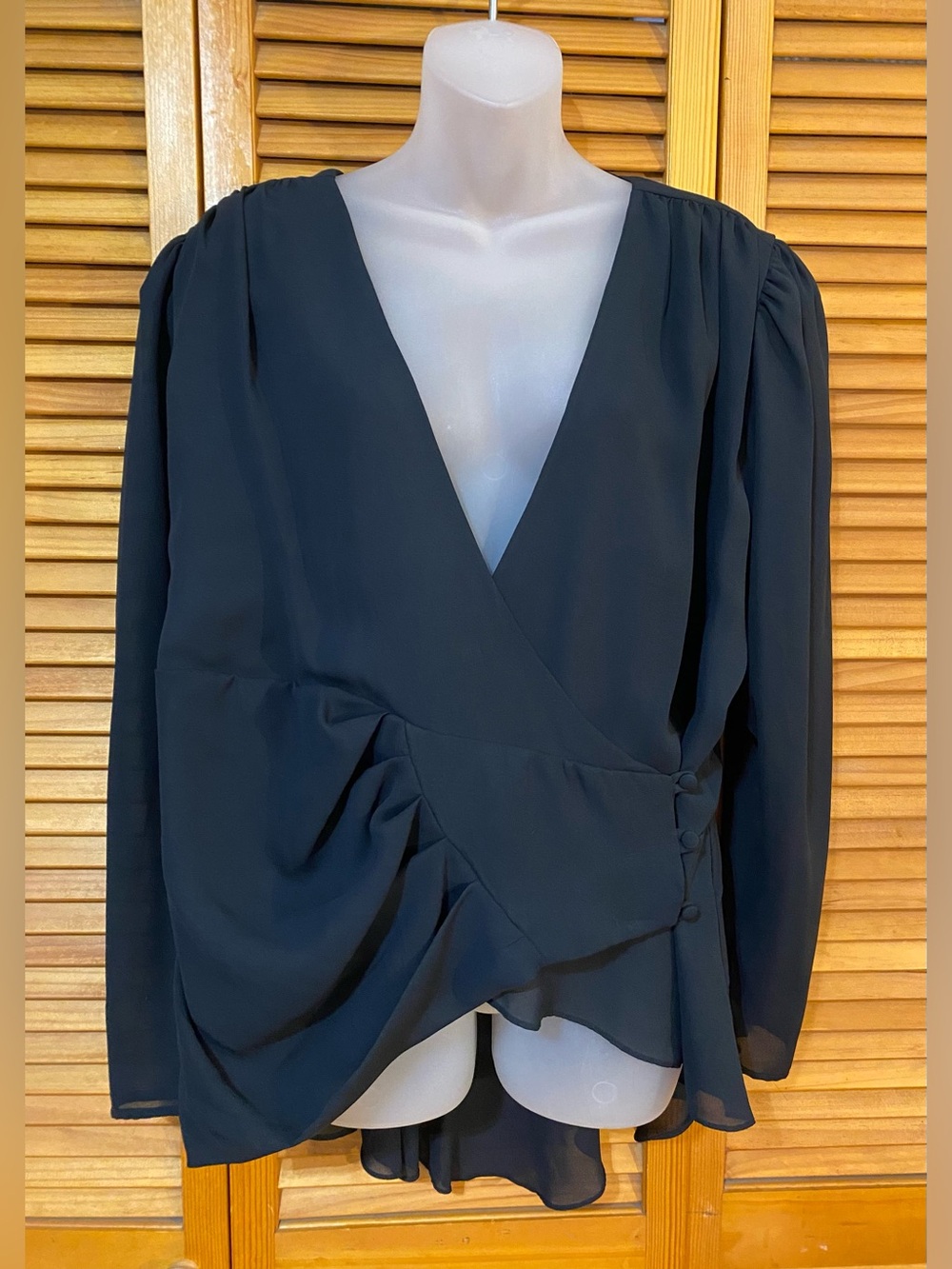 Vintage Lee Simone: Flowy, semi-sheer top